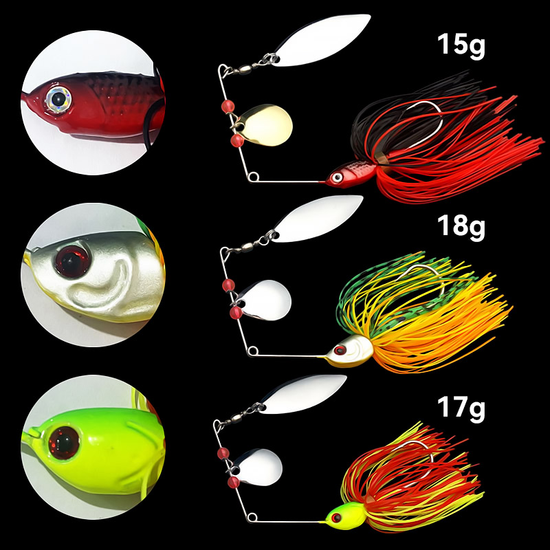 Bazooka 15g 18g Spinnerbait Fi - Fishing Lure Jerkbait 评论和价格