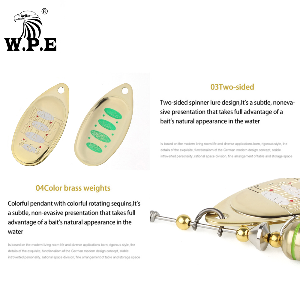 W.P.E KOMODO Spinner Lure 2pcs - Fishing Lure Spoon 评论和价格