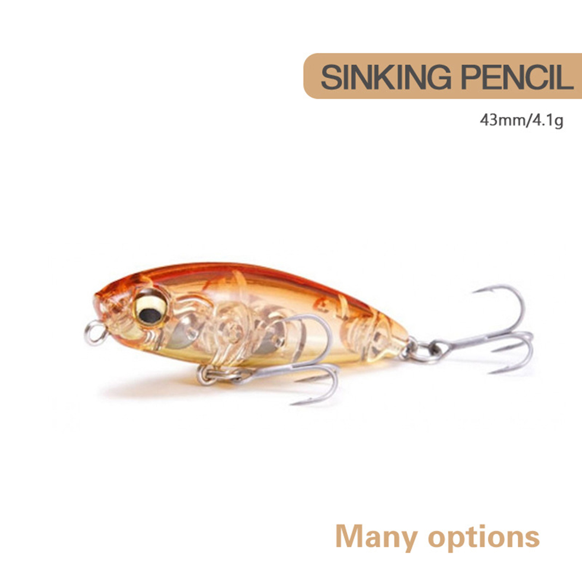 4.3cm 4.1g Fishing Lure Mini M - Fishing Lure Jerkbait 评论和价格