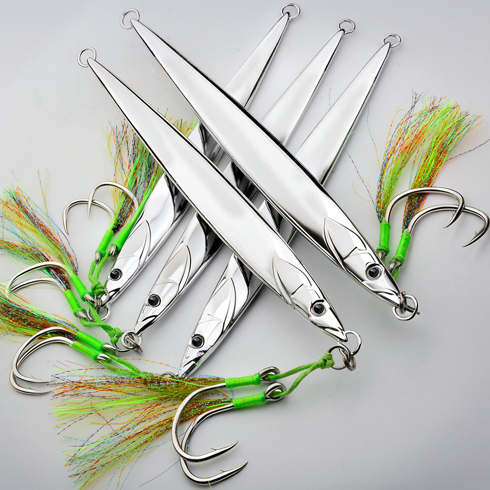 LHFSH 180g-300g Metal Jigging  - Fishing Lure Spoon 评论和价格