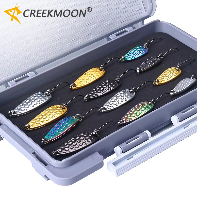 12pcs Zinc Alloy Metal Spoon L - Fishing Lure Spoon 评论和价格