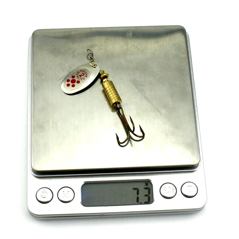 1PCS Metal Plating Spinner Bai - Fishing Lure Spoon 评论和价格